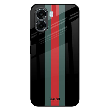 Vertical Stripes Oppo A6x 5G Glass Back Cover Online