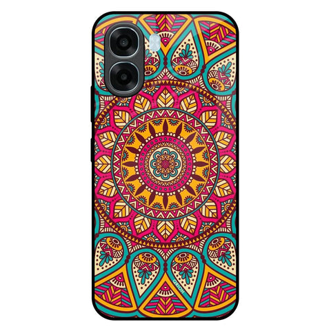 Elegant Mandala Oppo A6x 5G Glass Back Cover Online