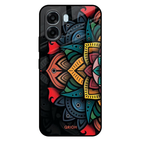 Retro Gorgeous Flower Oppo A6x 5G Glass Back Cover Online