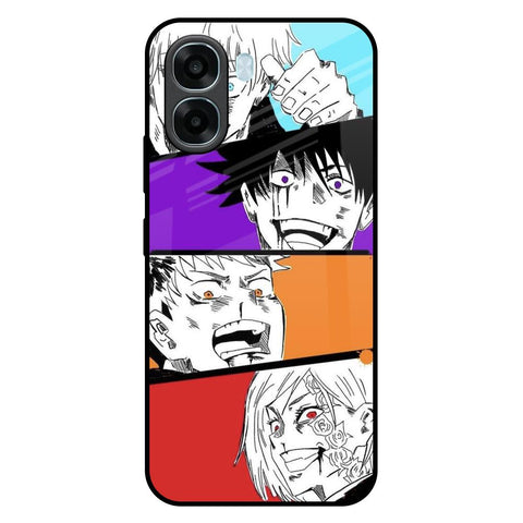 Anime Sketch Oppo A6x 5G Glass Back Cover Online