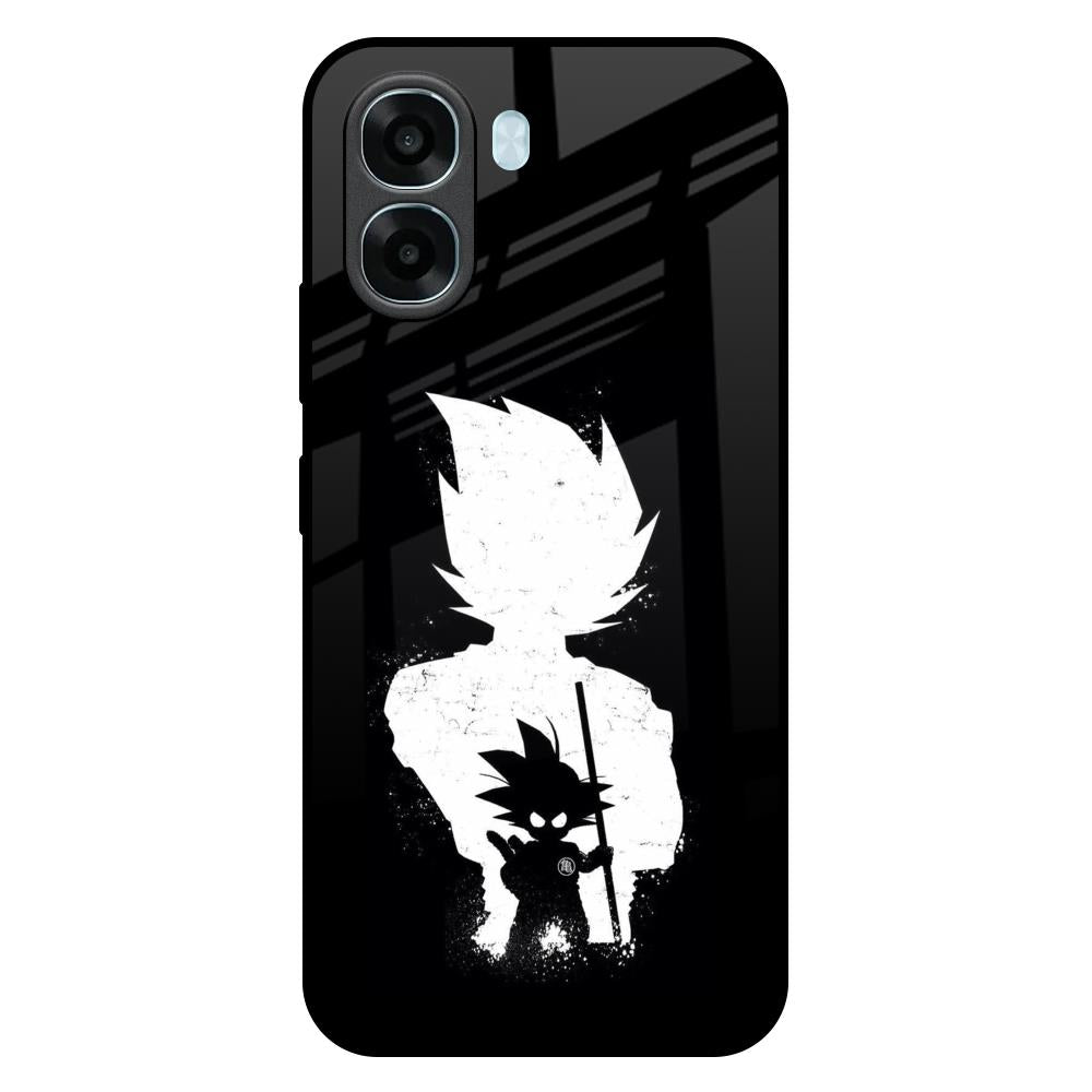 Monochrome Goku Oppo A6x 5G Glass Back Cover Online