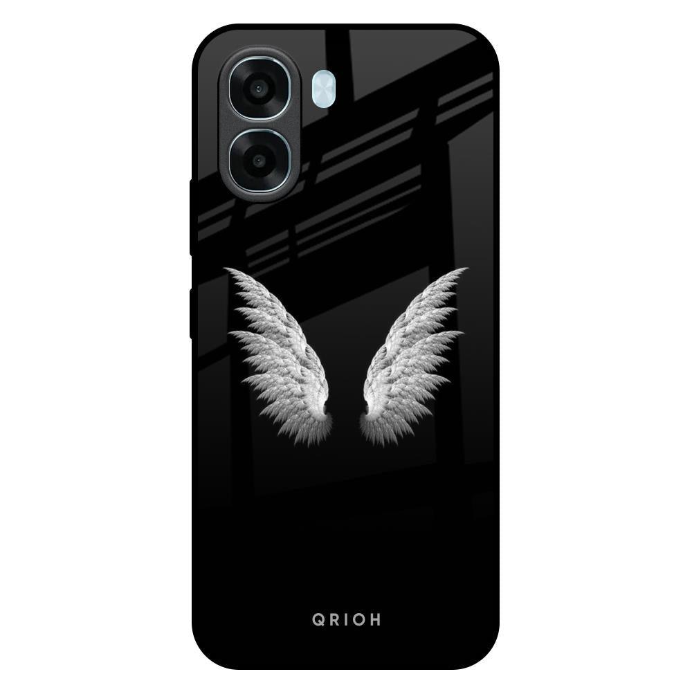 White Angel Wings Oppo A6x 5G Glass Back Cover Online