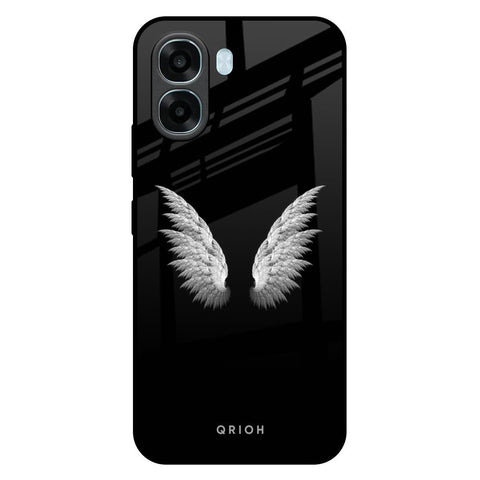 White Angel Wings Oppo A6x 5G Glass Back Cover Online