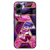Electroplated Geometric Marble Oppo A6x 5G Glass Back Cover Online