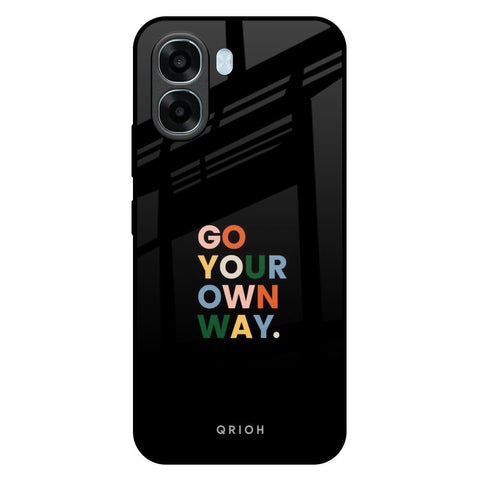Go Your Own Way Oppo A6x 5G Glass Back Cover Online