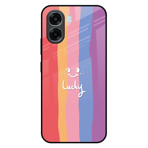 Lucky Abstract Oppo A6x 5G Glass Back Cover Online