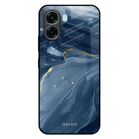 Deep Ocean Marble Oppo A6x 5G Glass Back Cover Online