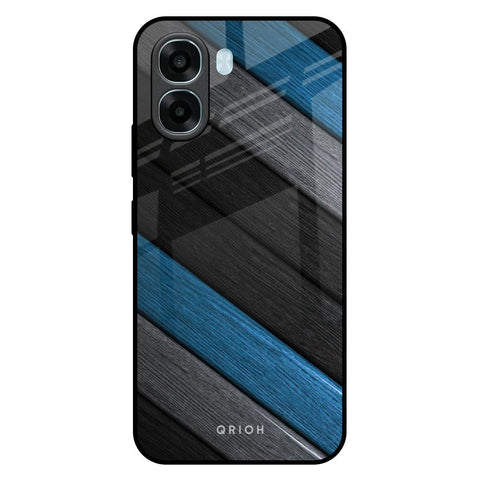 Multicolor Wooden Effect Oppo A6x 5G Glass Back Cover Online