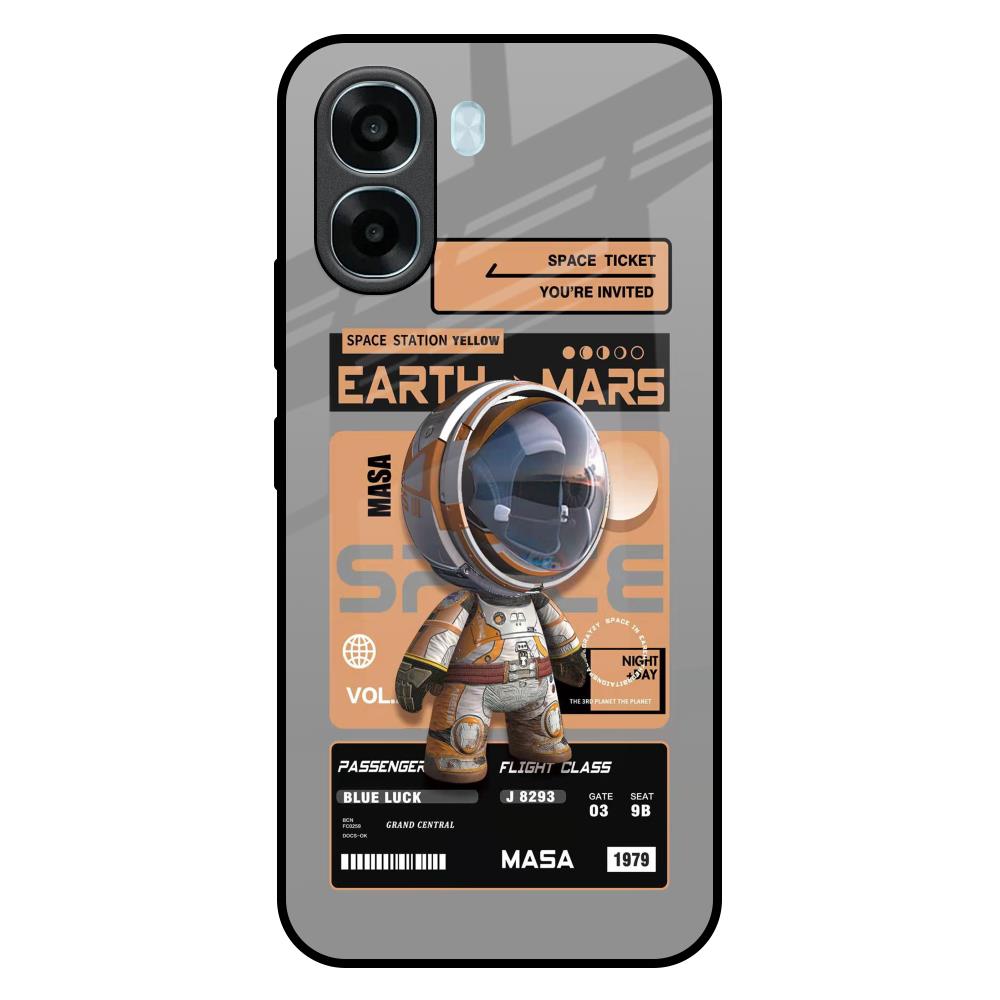 Space Ticket Oppo A6x 5G Glass Back Cover Online