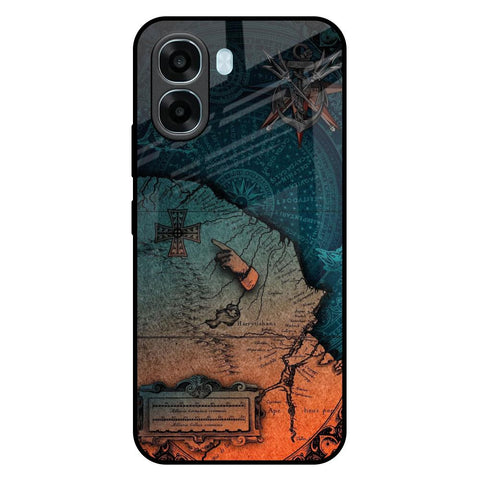 Geographical Map Oppo A6x 5G Glass Back Cover Online