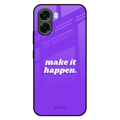 Make it Happen Oppo A6x 5G Glass Back Cover Online