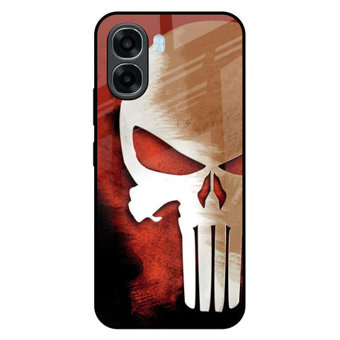 Red Skull Oppo A6x 5G Glass Back Cover Online