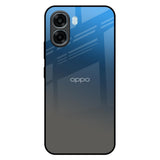 Blue Grey Ombre Oppo A6x 5G Glass Back Cover Online