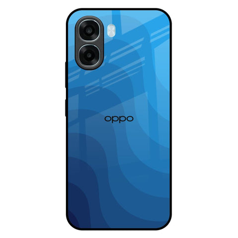 Blue Wave Abstract Oppo A6x 5G Glass Back Cover Online