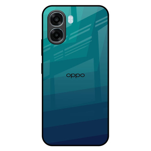 Green Triangle Pattern Oppo A6x 5G Glass Back Cover Online
