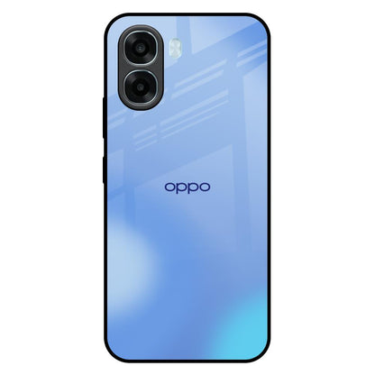Vibrant Blue Texture Oppo A6x 5G Glass Back Cover Online