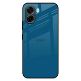 Cobalt Blue Oppo A6x 5G Glass Back Cover Online