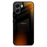 Orange Black Fusion Oppo A6x 5G Glass Back Cover Online