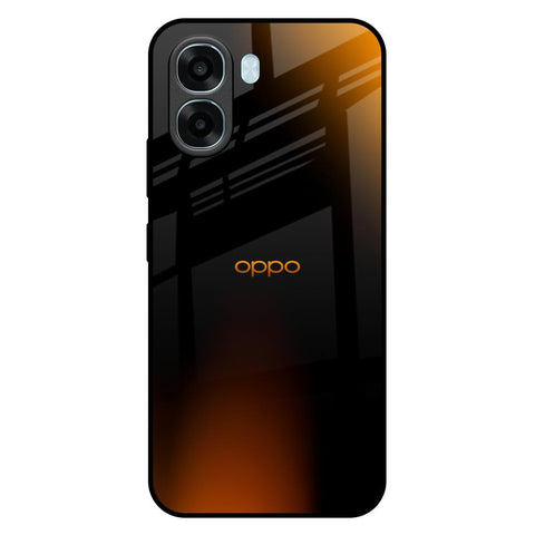 Orange Black Fusion Oppo A6x 5G Glass Back Cover Online