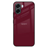 Classic Burgundy Oppo A6x 5G Glass Back Cover Online