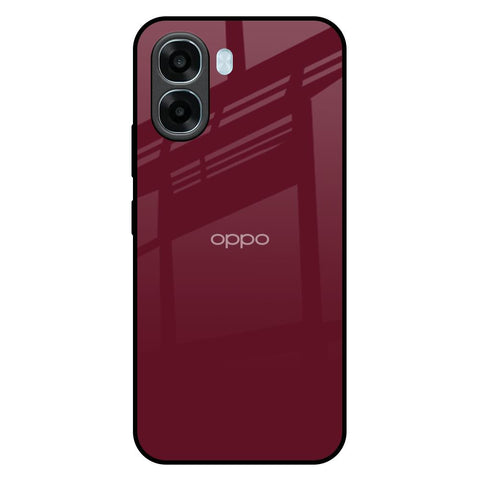 Classic Burgundy Oppo A6x 5G Glass Back Cover Online