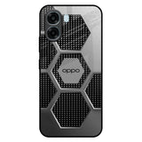 Hexagon Style Oppo A6x 5G Glass Back Cover Online