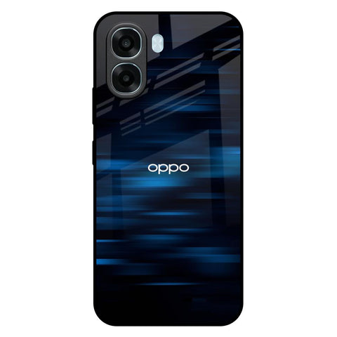 Blue Rough Abstract Oppo A6x 5G Glass Back Cover Online