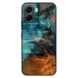 Golden Splash Oppo A6x 5G Glass Back Cover Online