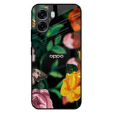 Flowers & Butterfly Oppo A6x 5G Glass Back Cover Online