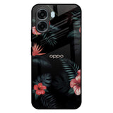 Tropical Art Flower Oppo A6x 5G Glass Back Cover Online