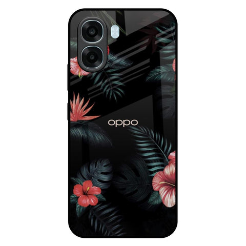 Tropical Art Flower Oppo A6x 5G Glass Back Cover Online