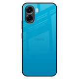 Blue Aqua Oppo A6x 5G Glass Back Cover Online