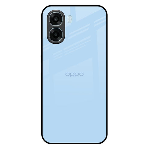 Pastel Sky Blue Oppo A6x 5G Glass Back Cover Online