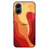 Magma Color Pattern Oppo A6x 5G Glass Back Cover Online