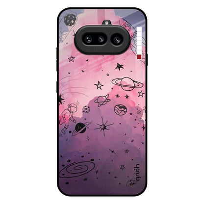 Space Doodles Nothing Phone 4a 5G Glass Back Cover Online