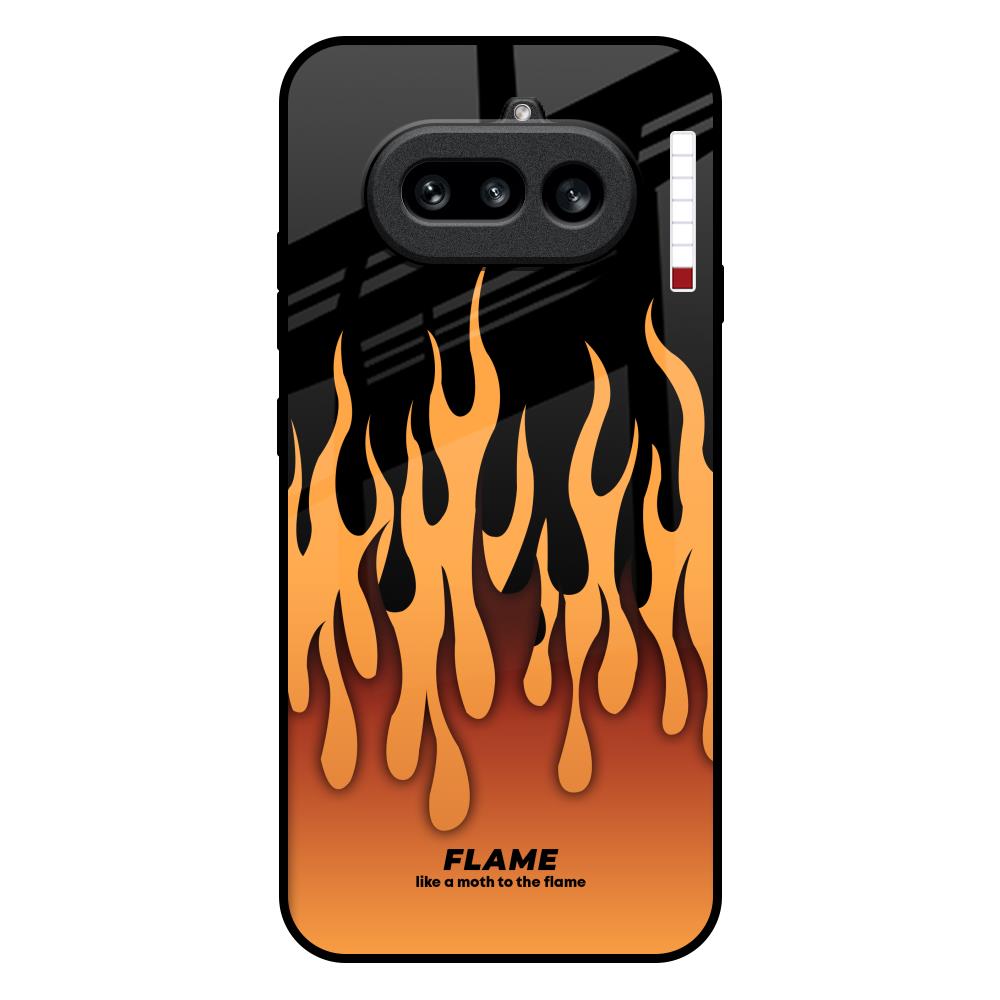 Fire Flame Nothing Phone 4a 5G Glass Back Cover Online