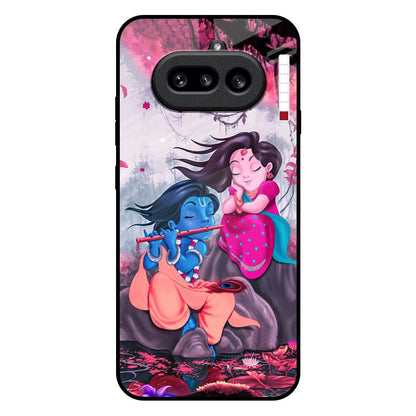 Radha Krishna Art Nothing Phone 4a 5G Glass Back Cover Online