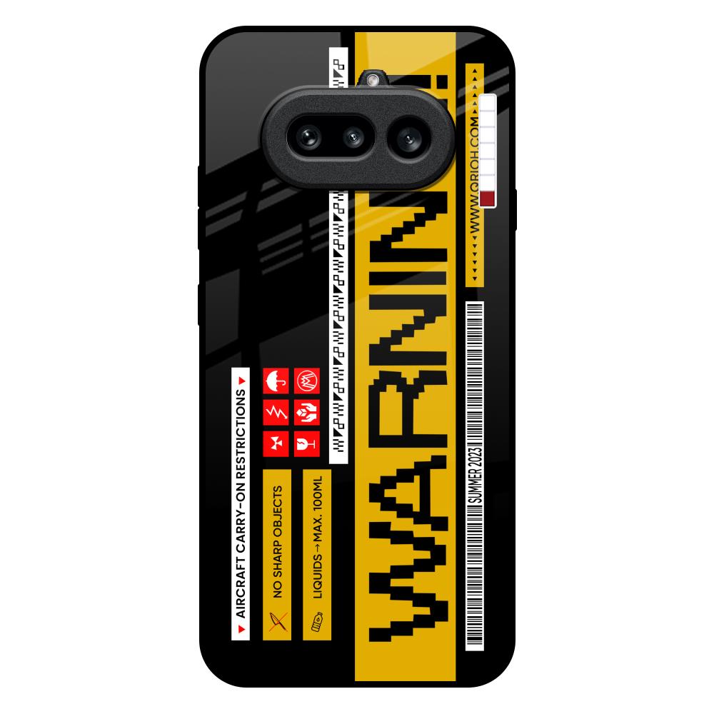 Aircraft Warning Nothing Phone 4a 5G Glass Back Cover Online