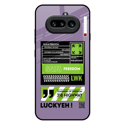 Run & Freedom Nothing Phone 4a 5G Glass Back Cover Online