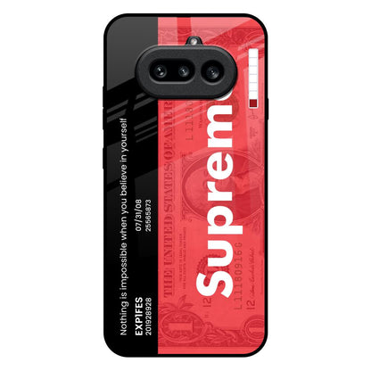 Supreme Ticket Nothing Phone 4a 5G Glass Back Cover Online