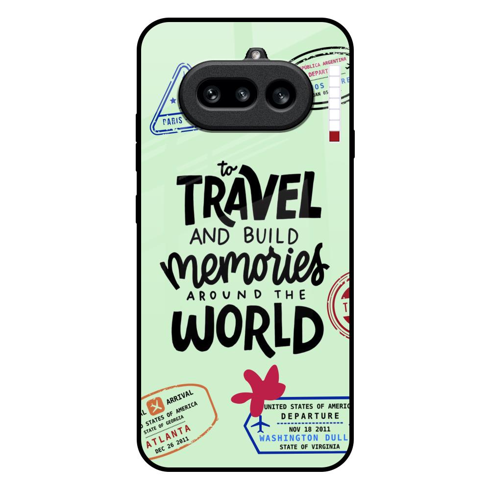 Travel Stamps Nothing Phone 4a 5G Glass Back Cover Online