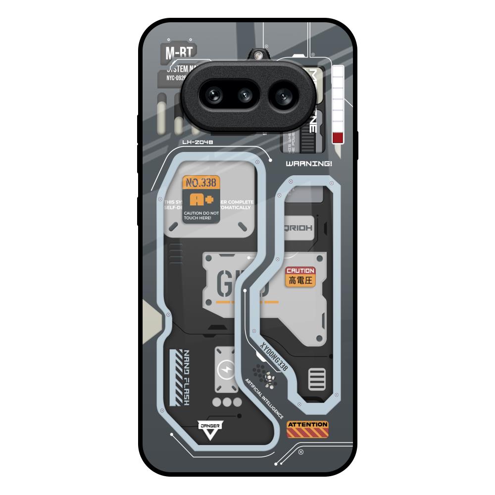Retro Futuristic Nothing Phone 4a 5G Glass Back Cover Online