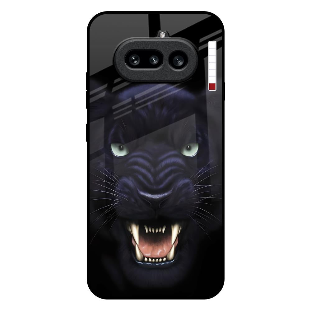Angry Black Tiger Nothing Phone 4a 5G Glass Back Cover Online