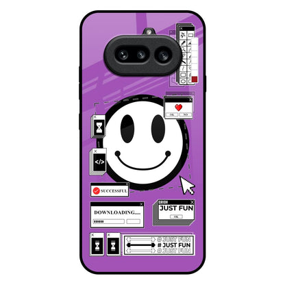 Code with Smile Nothing Phone 4a 5G Glass Back Cover Online