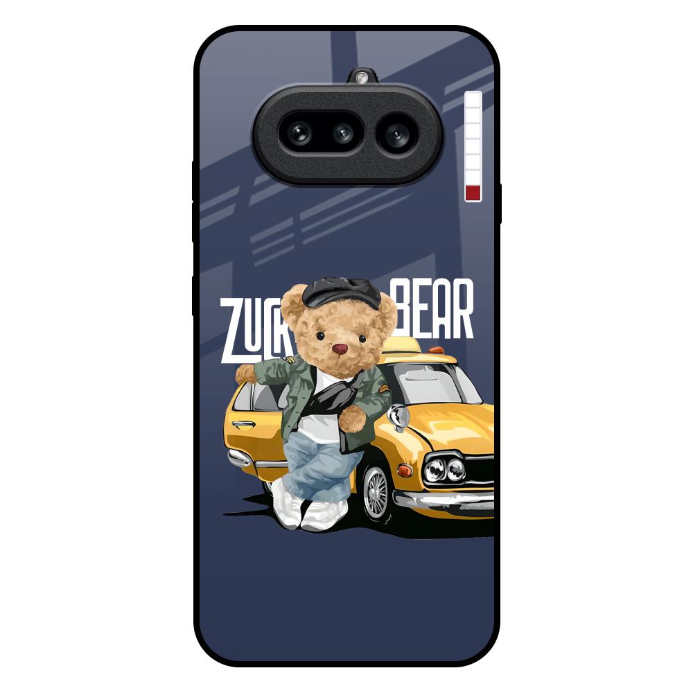 Adventurous Bear Nothing Phone 4a 5G Glass Back Cover Online