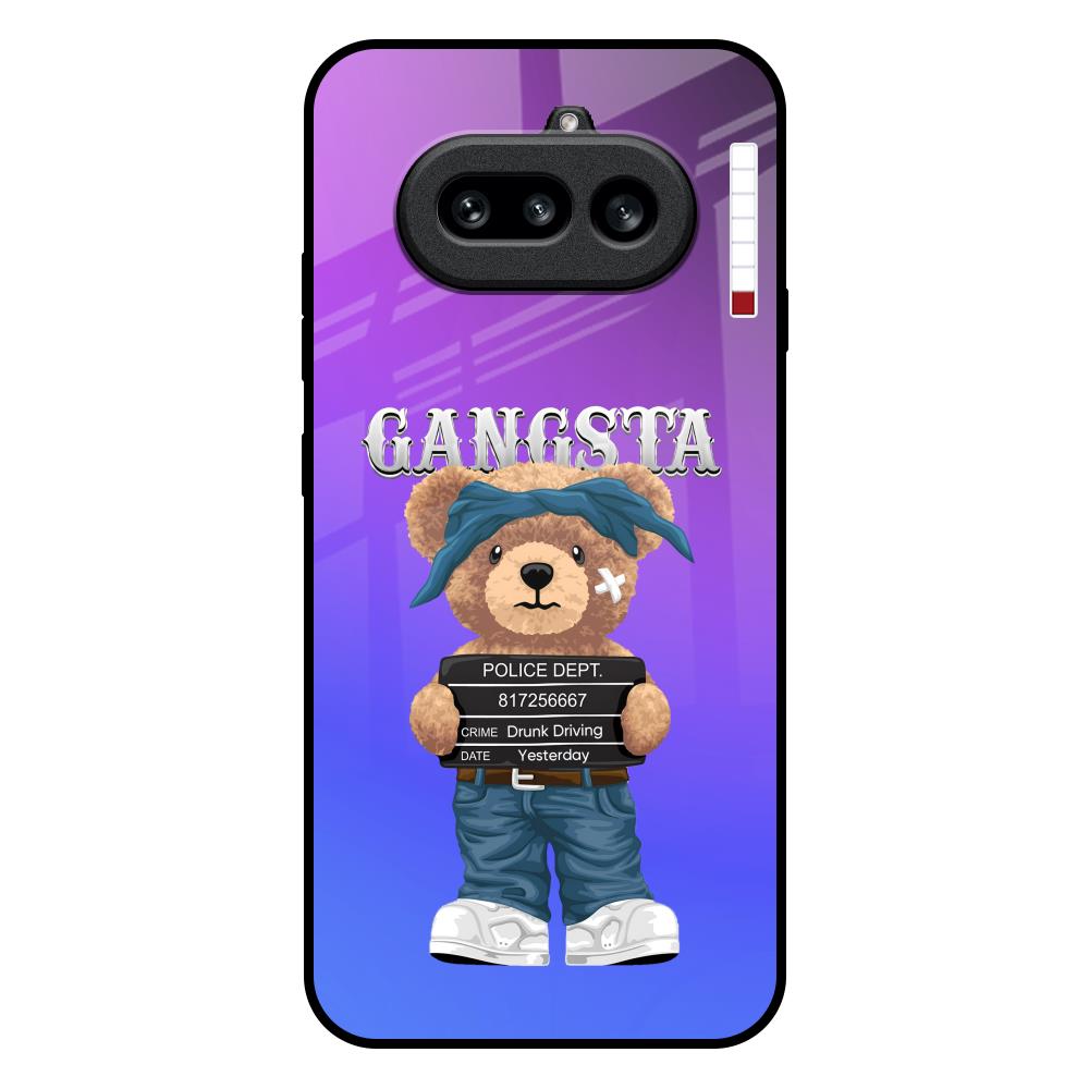 Gangsta Bear Nothing Phone 4a 5G Glass Back Cover Online