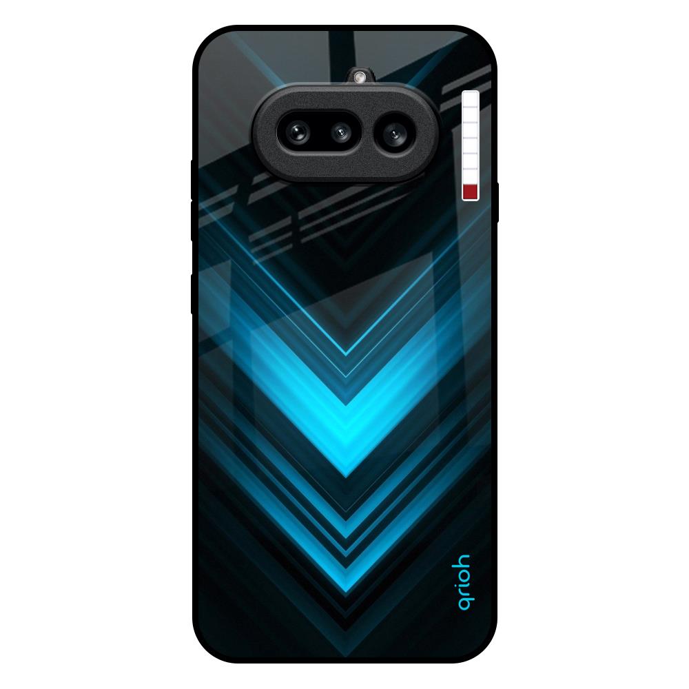 Vertical Blue Arrow Nothing Phone 4a 5G Glass Back Cover Online