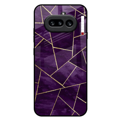 Geometric Purple Nothing Phone 4a 5G Glass Back Cover Online