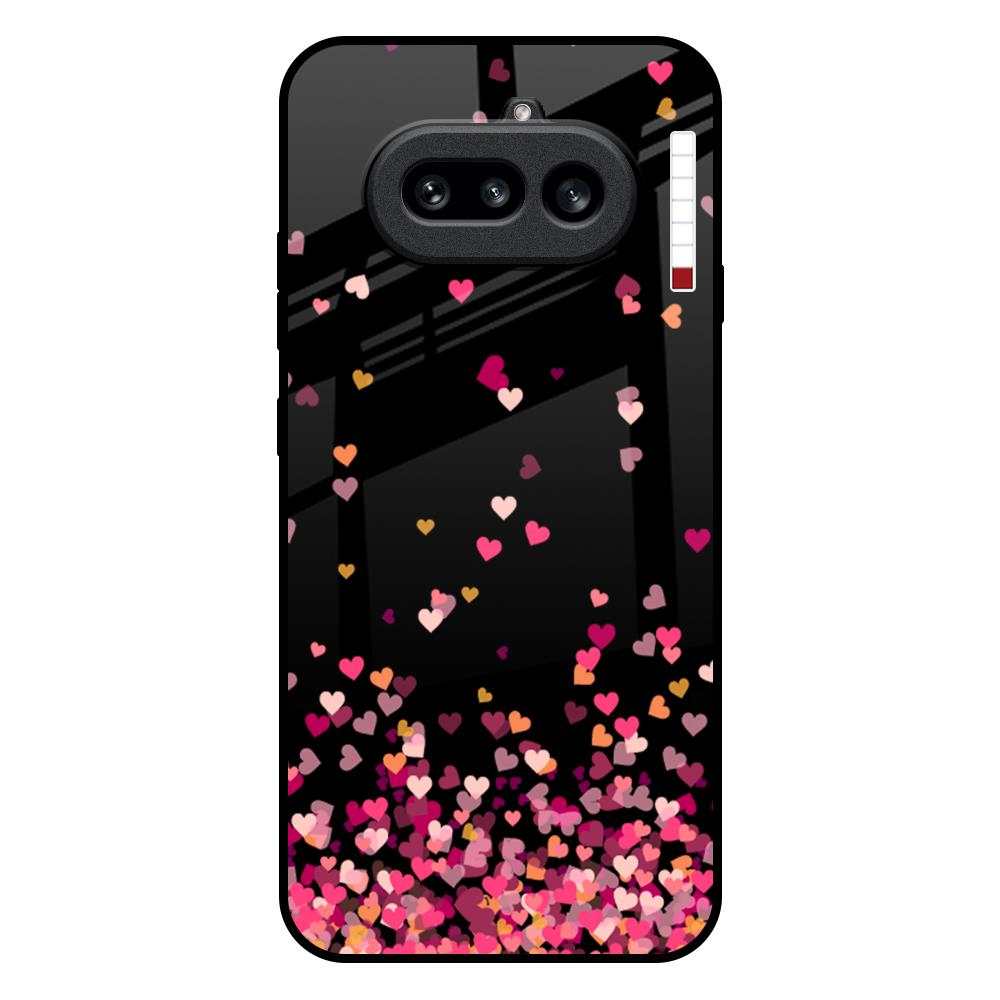 Heart Rain Fall Nothing Phone 4a 5G Glass Back Cover Online