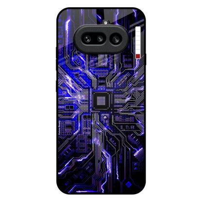 Techno Color Pattern Nothing Phone 4a 5G Glass Back Cover Online